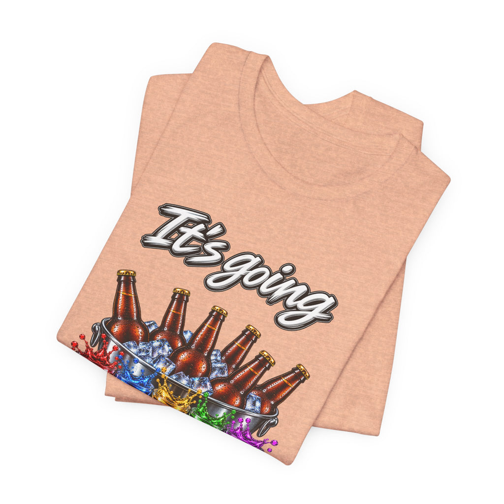It's Going Down Party T-Shirt — Colorful Bottles and Shots