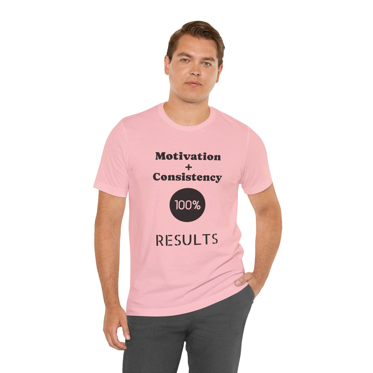 Motivation + Consistency 100% Results T-Shirt