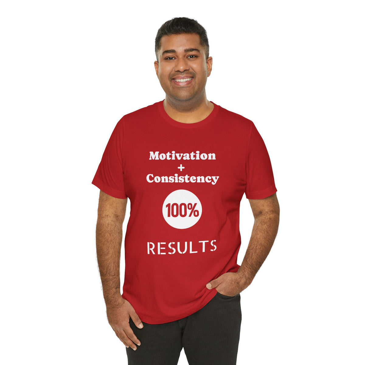 Motivation + Consistency 100% Results T-Shirt