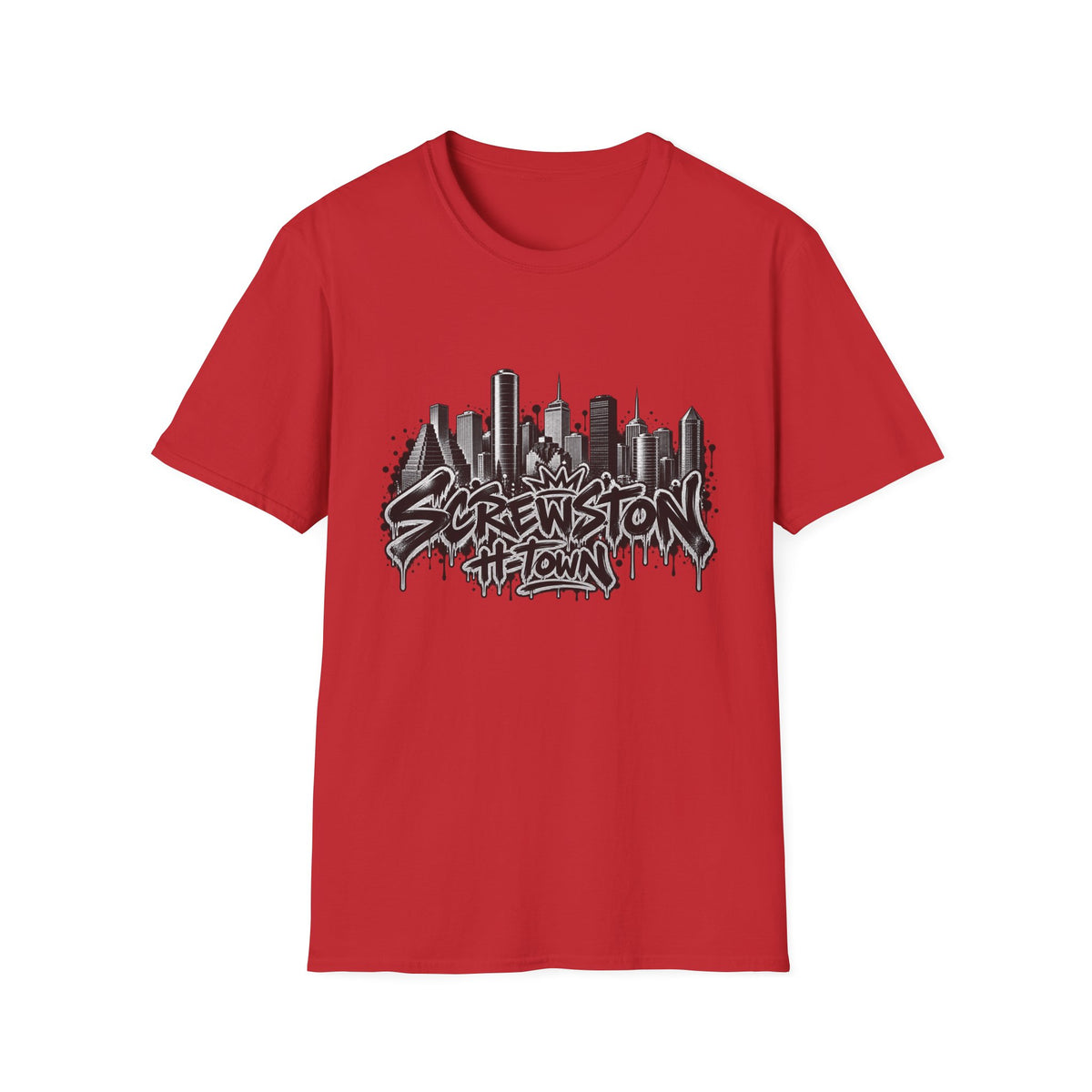 Screwston City  H-Town Skyline Graphic Tee