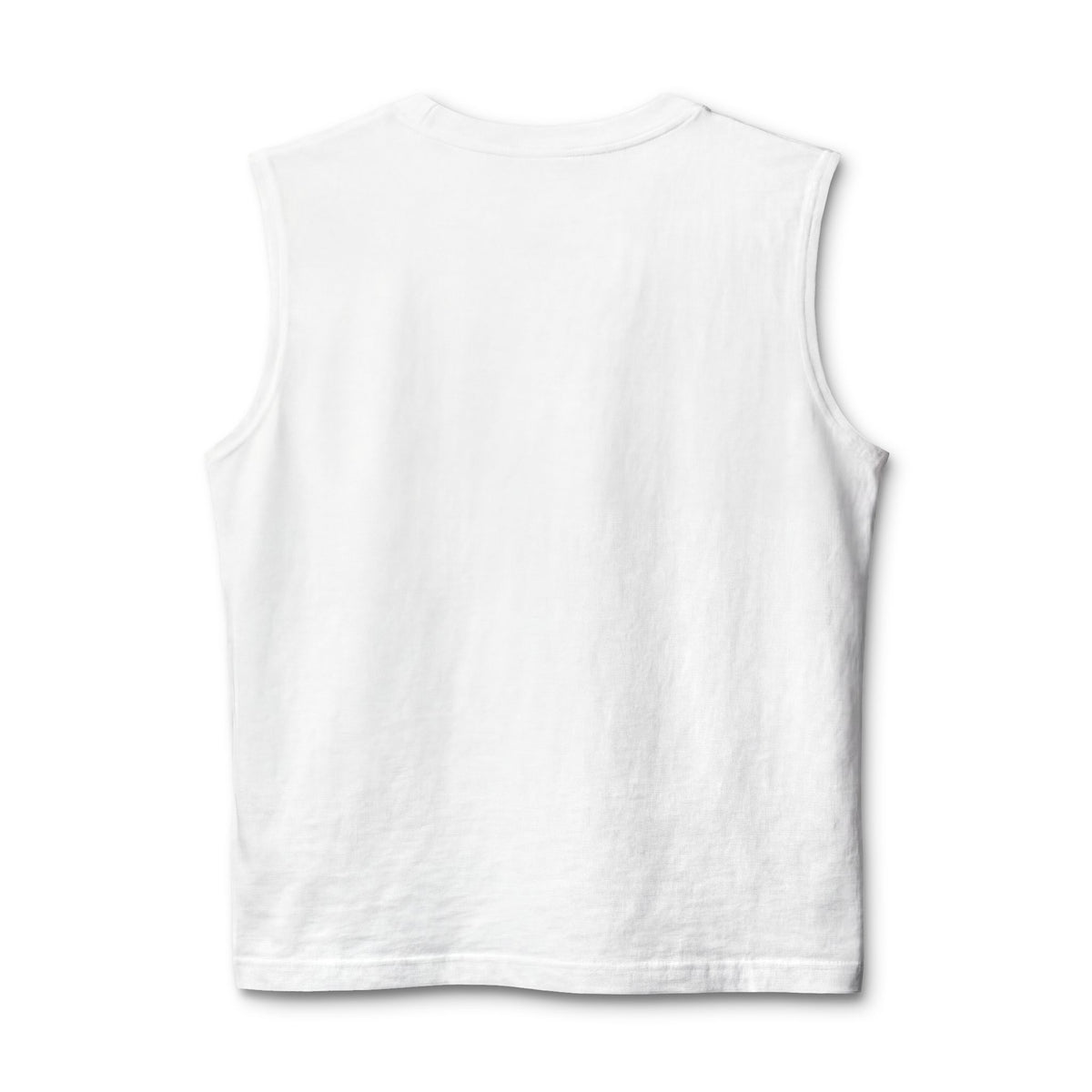 Pushing Weight Muscle Tank — Graphic Fitness Tank Top with 45 LB Plate