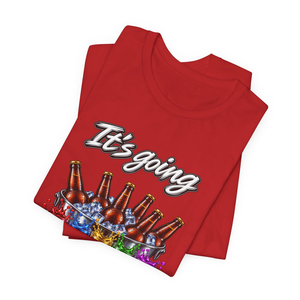 It's Going Down Party T-Shirt — Colorful Bottles and Shots