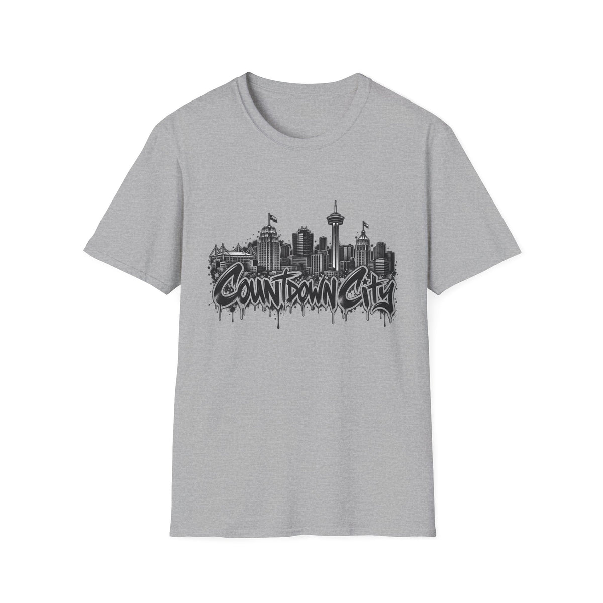 "Countdown City" San Antonio Skyline Graphic Tee