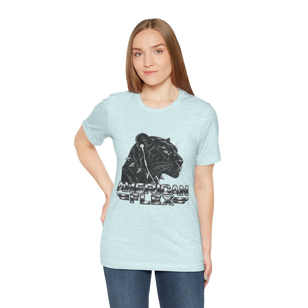 American Flex Panther Tee — Retro Logo Graphic T-Shirt