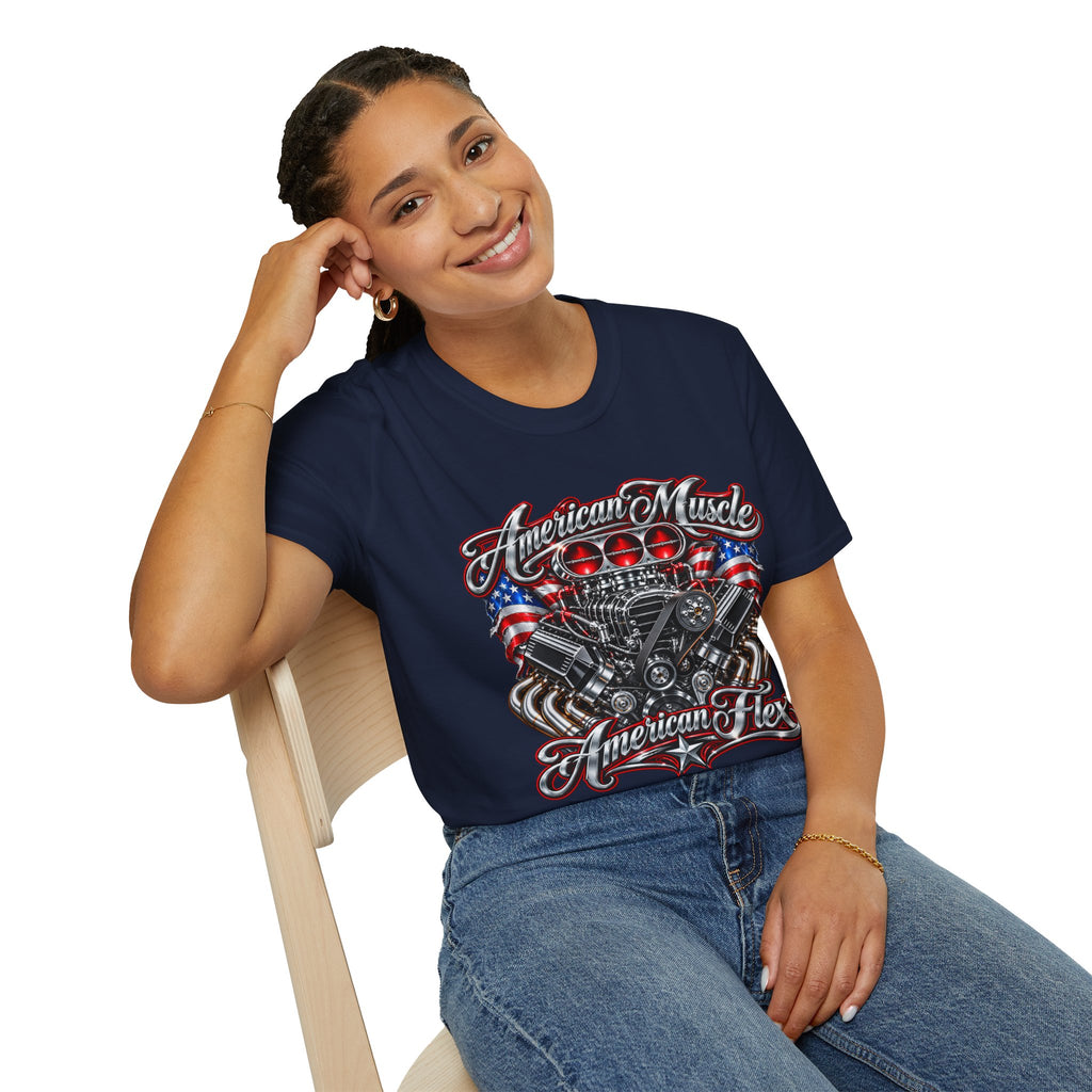 American Muscle Engine Graphic Tee