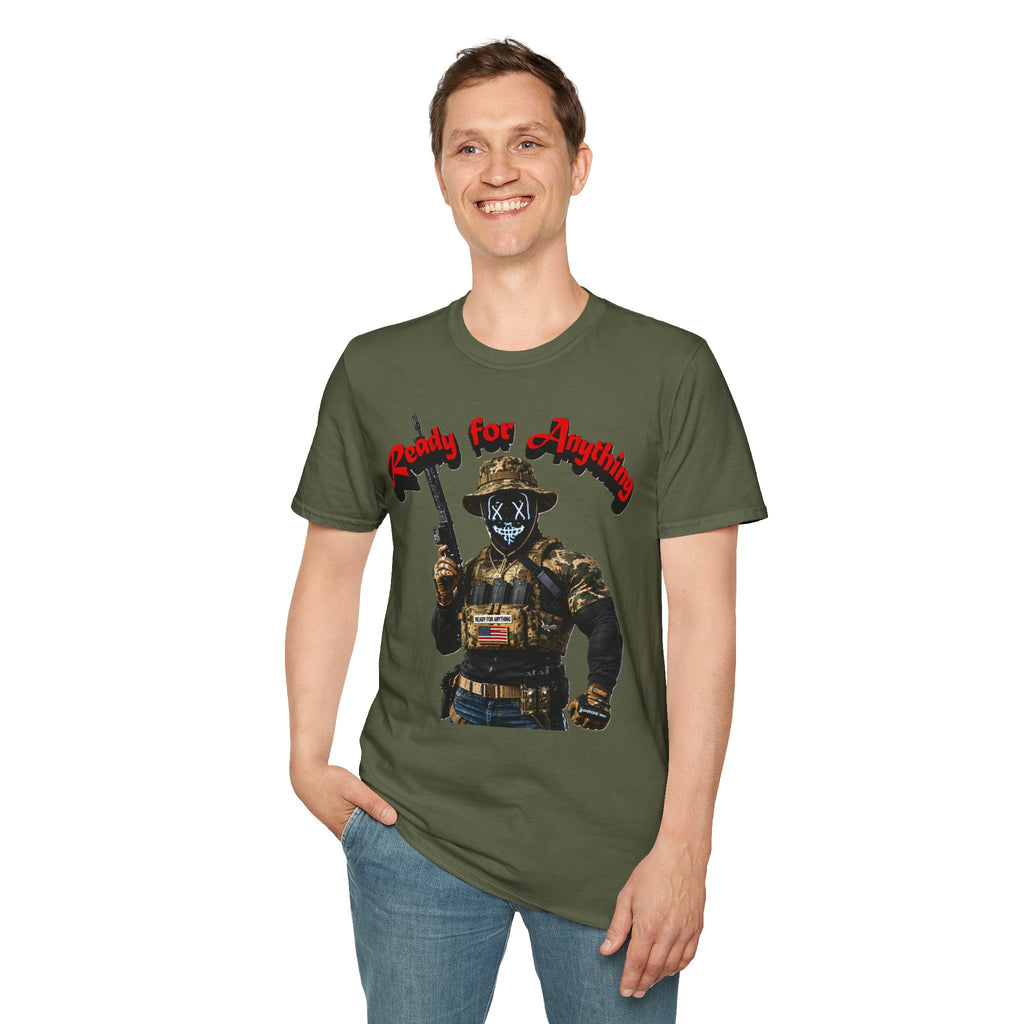 "Ready For Anything" Tactical Soldier Graphic Tee