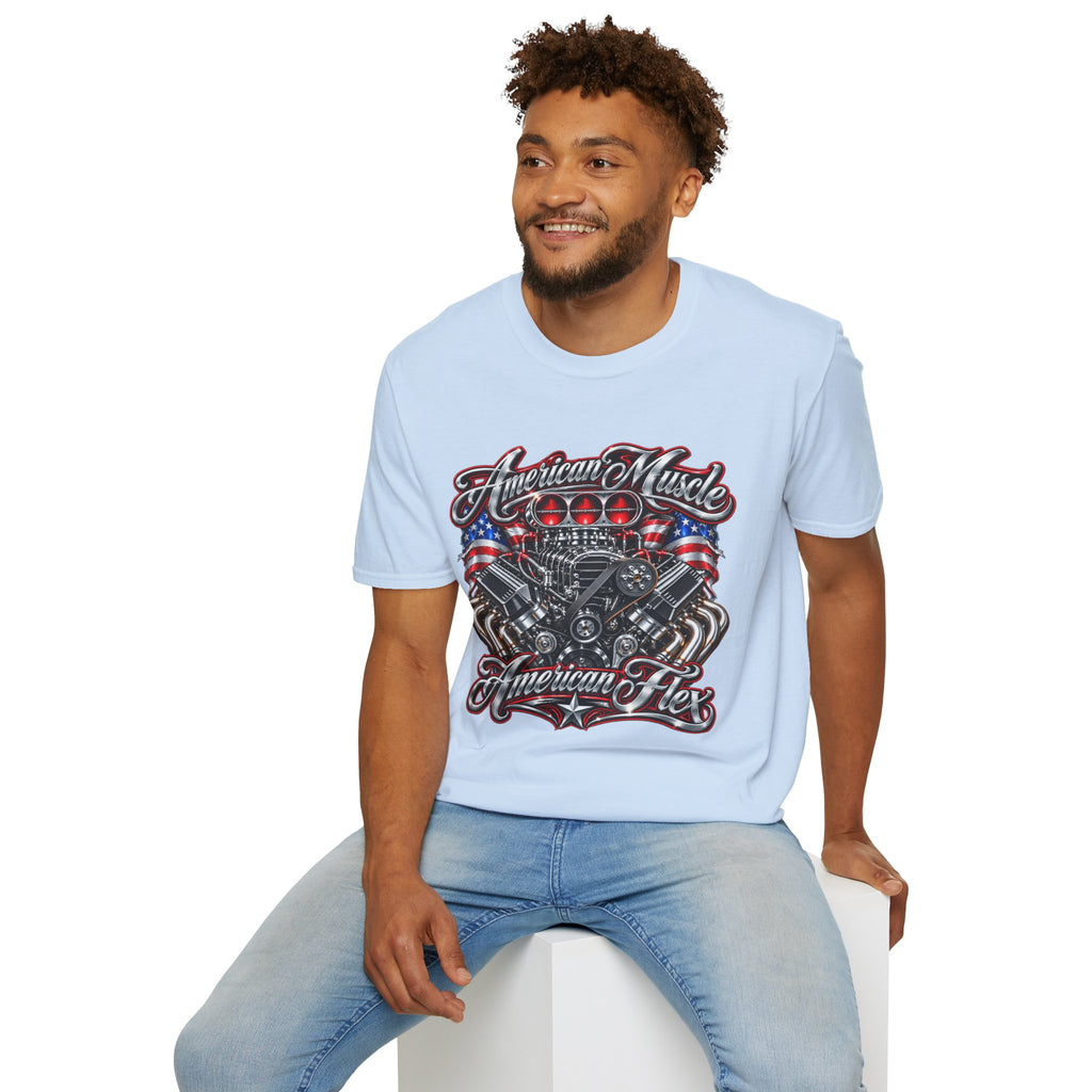American Muscle Engine Graphic Tee