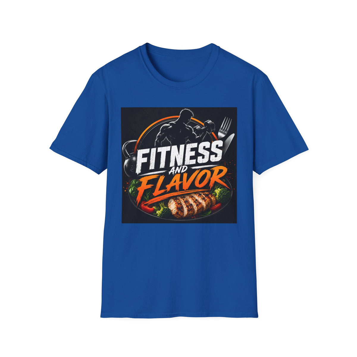 Fitness and Flavor T-Shirt — Gym & Foodie Workout Tee
