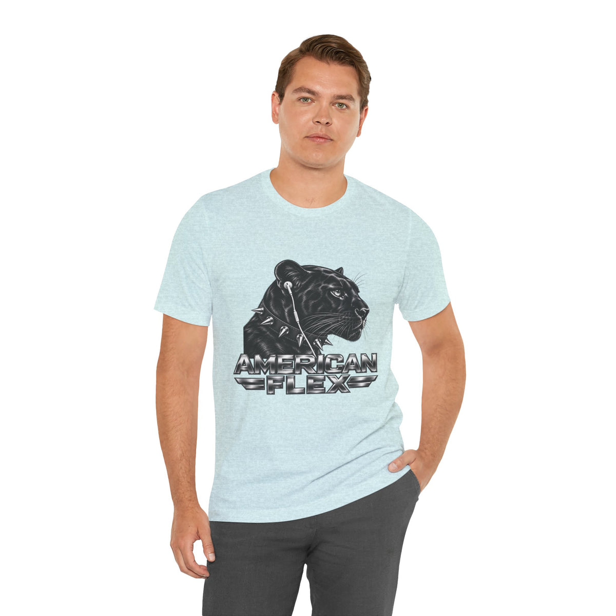 American Flex Panther Tee — Retro Logo Graphic T-Shirt