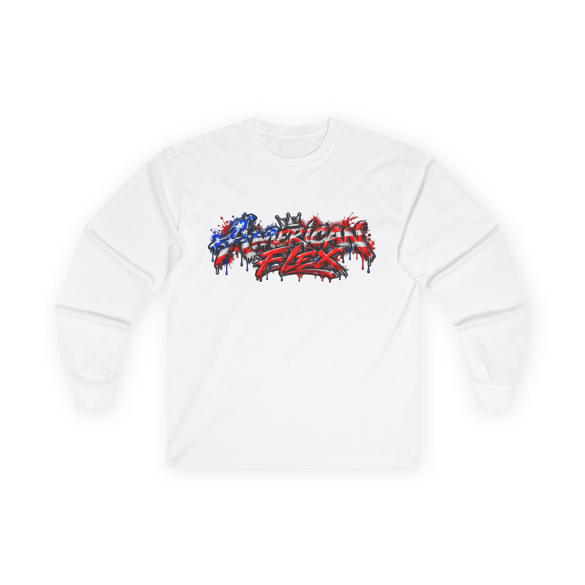 "American Flex" Long Sleeve Shirt -Patriotic Graphic Drip