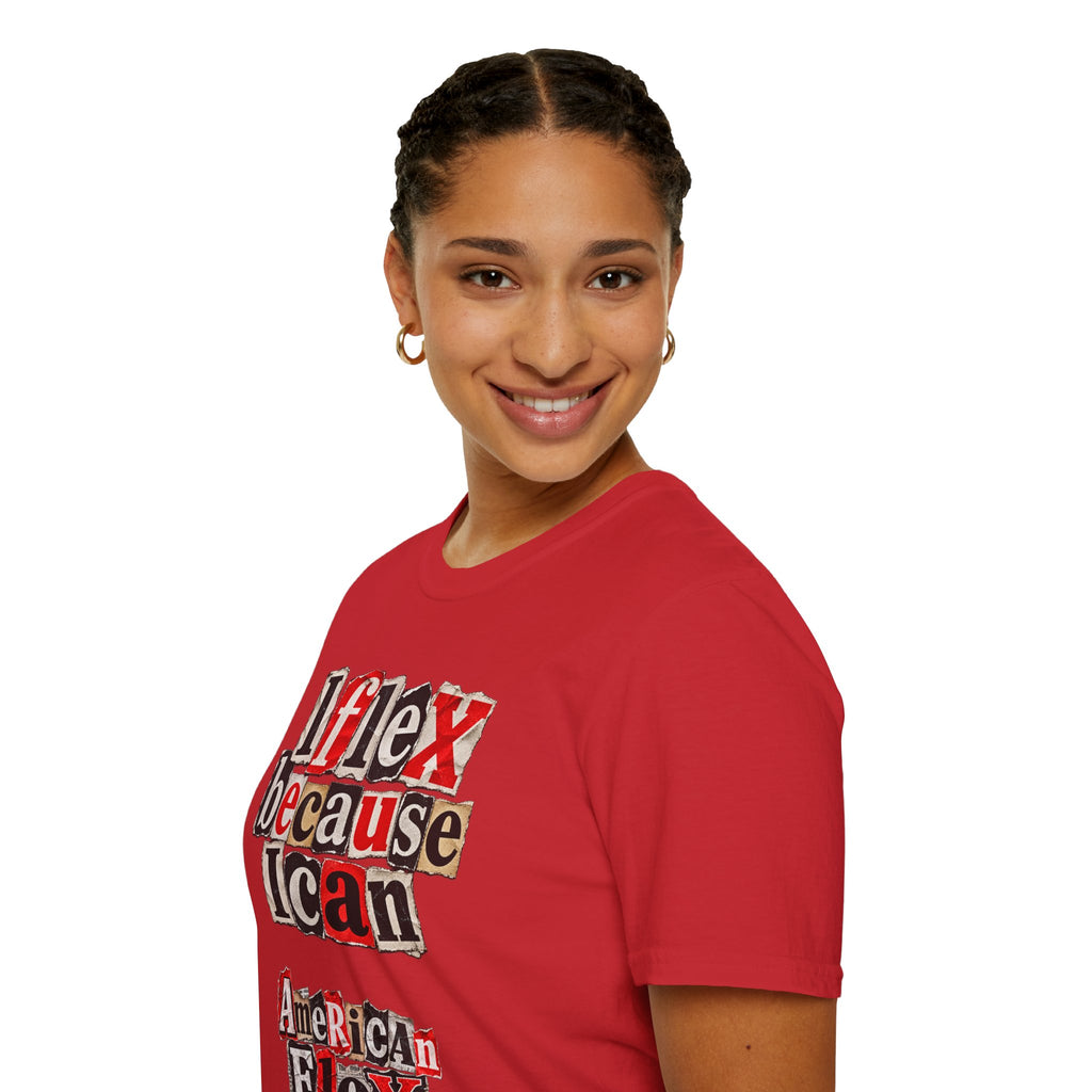 "I Flex Because I Can" American Flex Graphic Tee