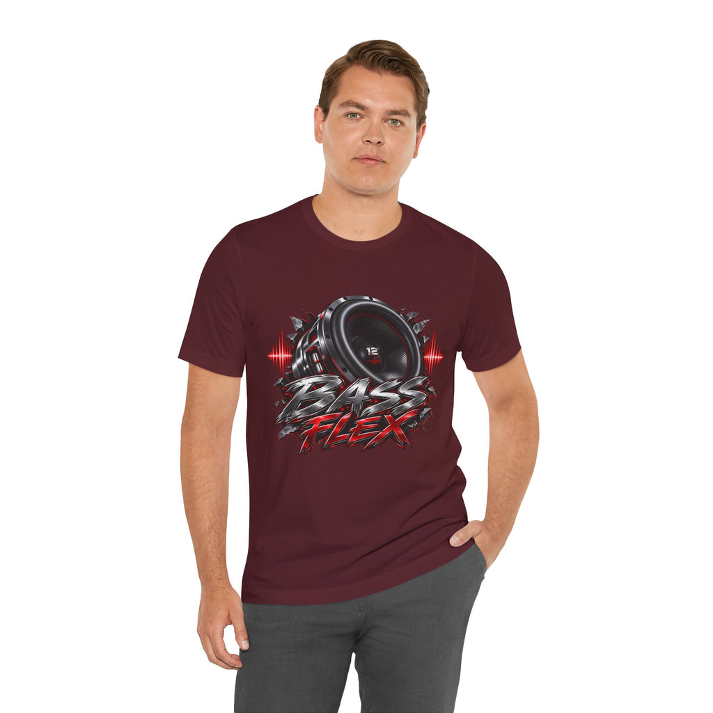 Bass Flex T-Shirt – Car Audio Subwoofer Graphic Tee