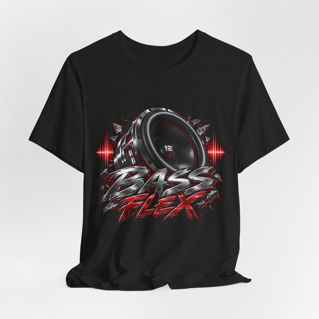 Bass Flex T-Shirt – Car Audio Subwoofer Graphic Tee