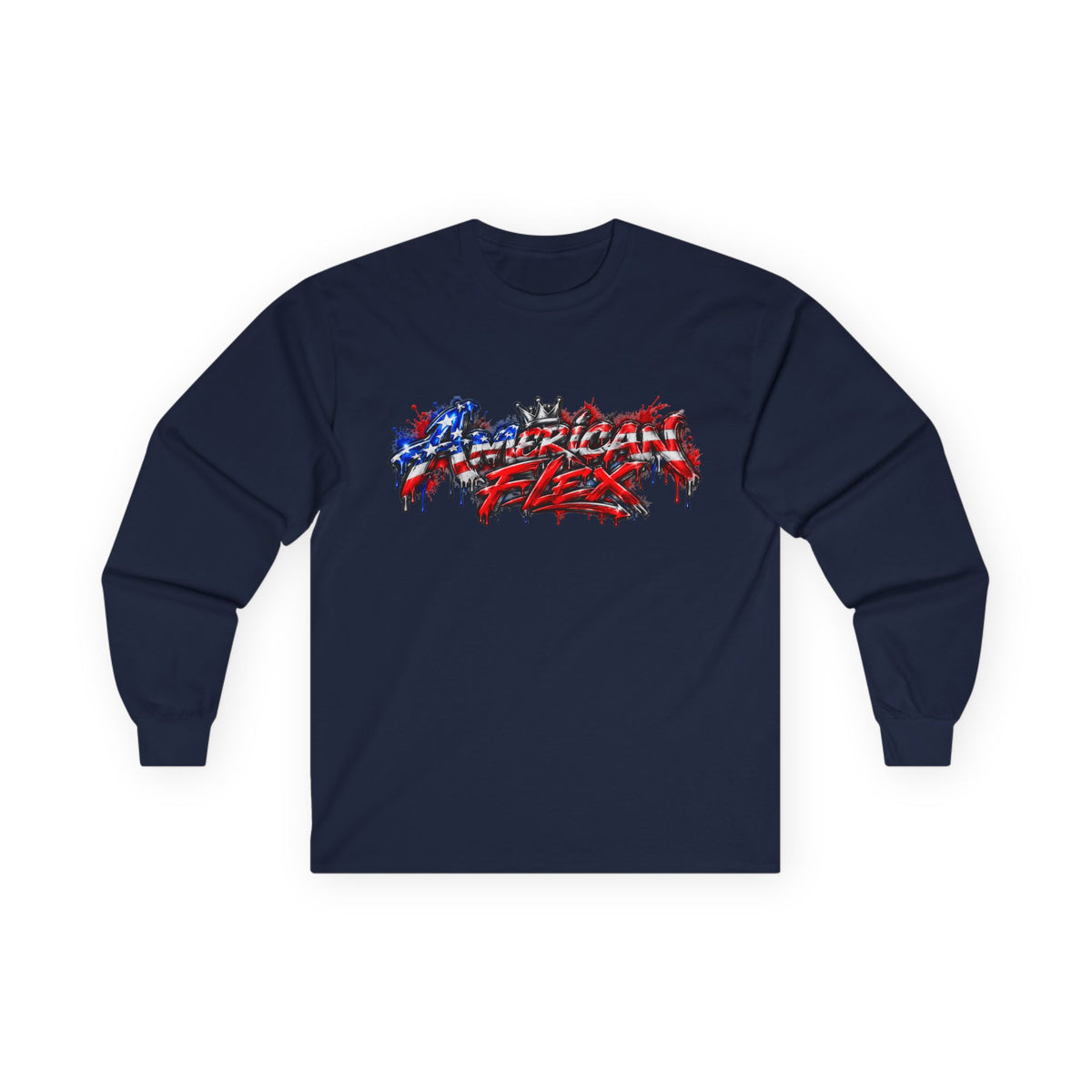 "American Flex" Long Sleeve Shirt -Patriotic Graphic Drip
