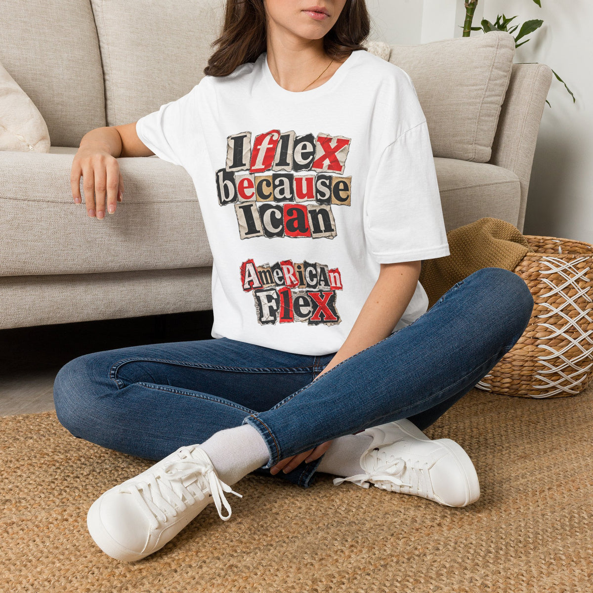 "I Flex Because I Can" American Flex Graphic Tee