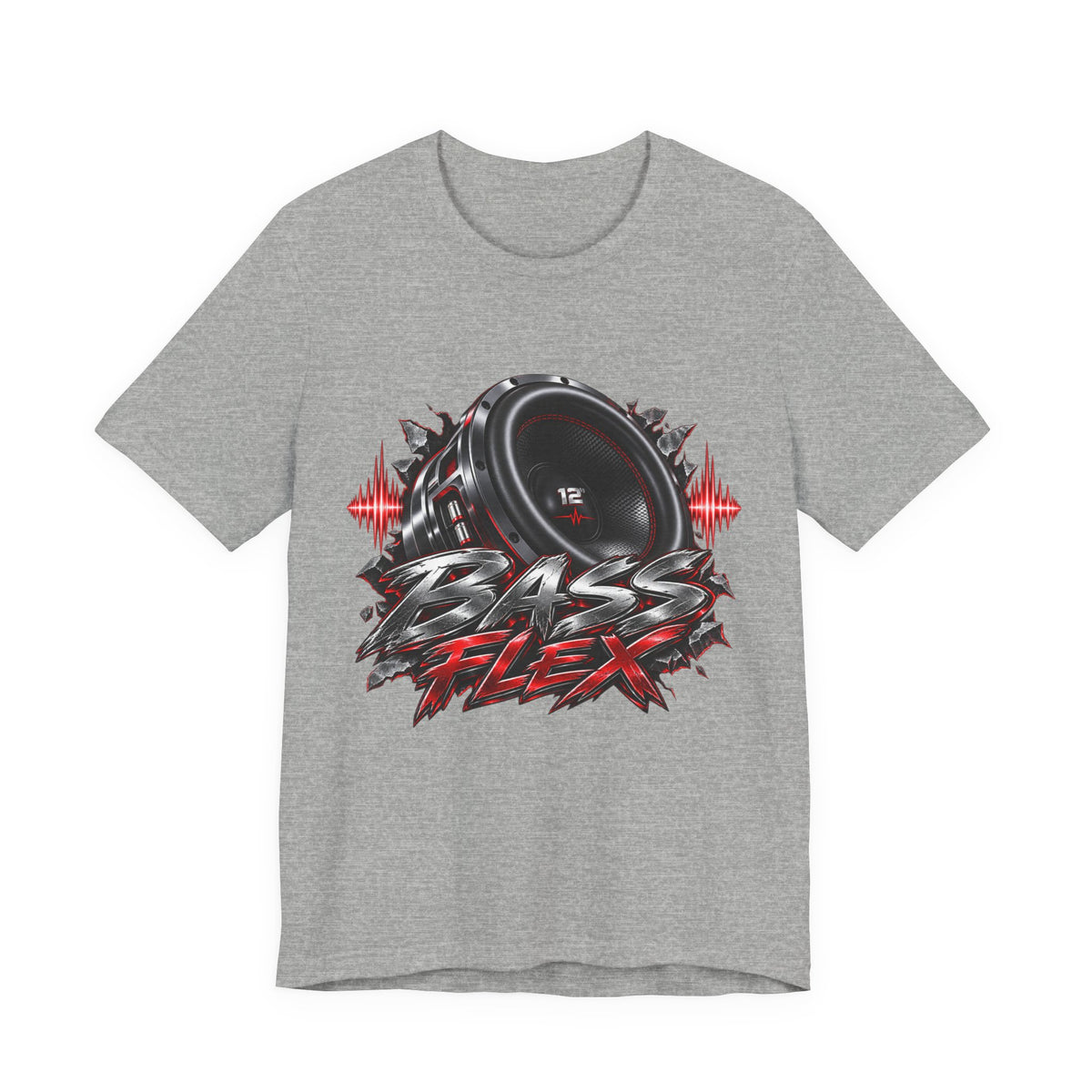 Bass Flex T-Shirt – Car Audio Subwoofer Graphic Tee
