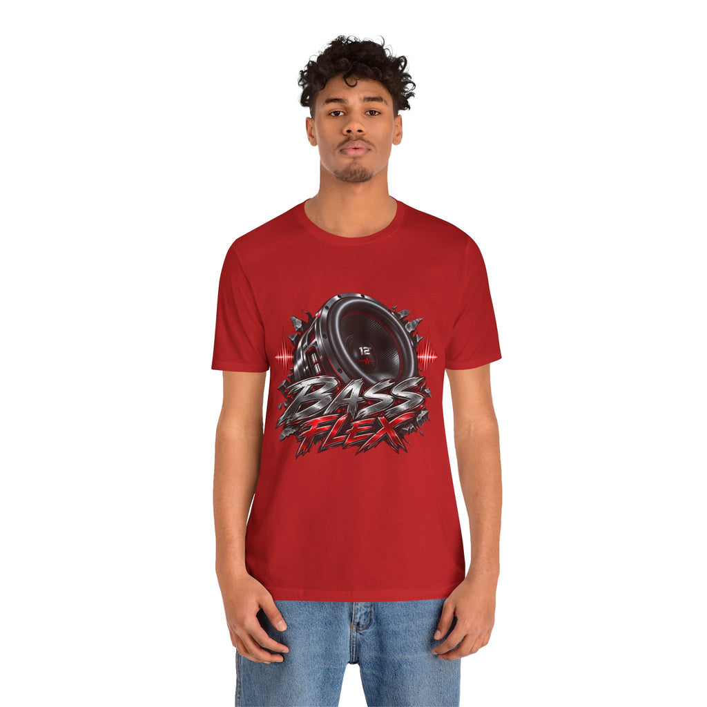 Bass Flex T-Shirt – Car Audio Subwoofer Graphic Tee