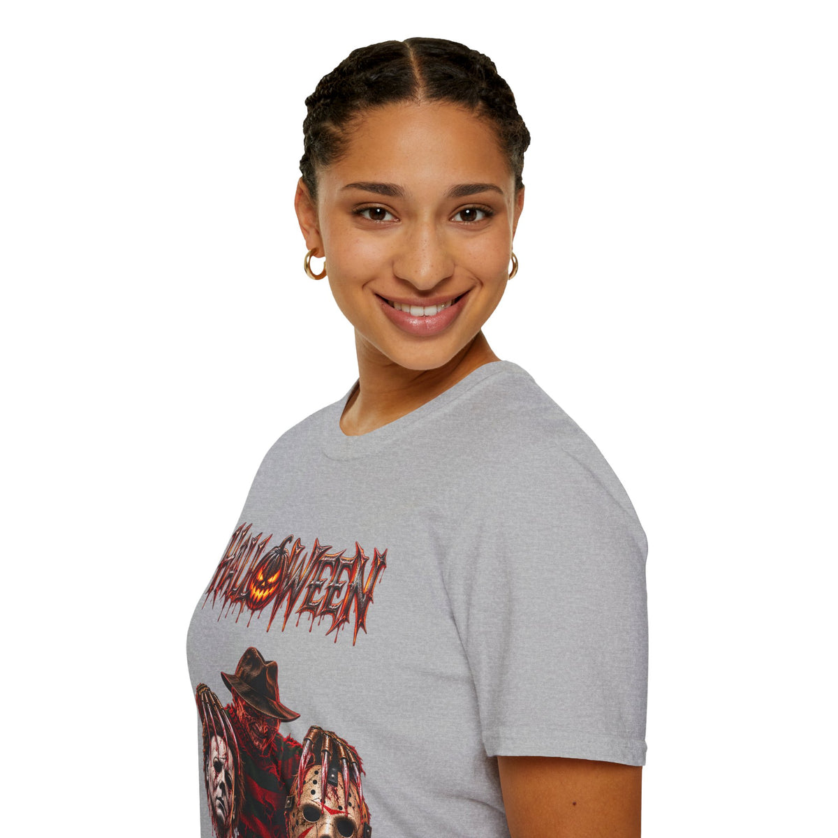 Halloween Mayhem — Freddy, Michael & Jason Mask Trio Graphic Tee