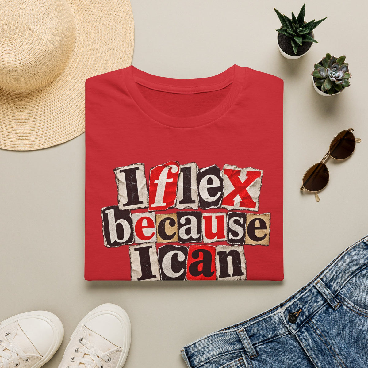 "I Flex Because I Can" American Flex Graphic Tee