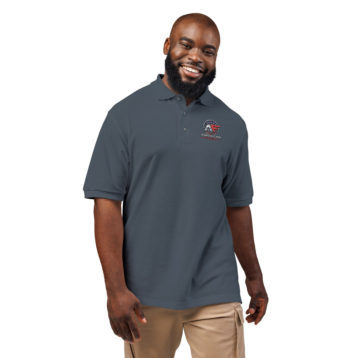 Embroidered "American Flex" Polo Shirt – American Legend