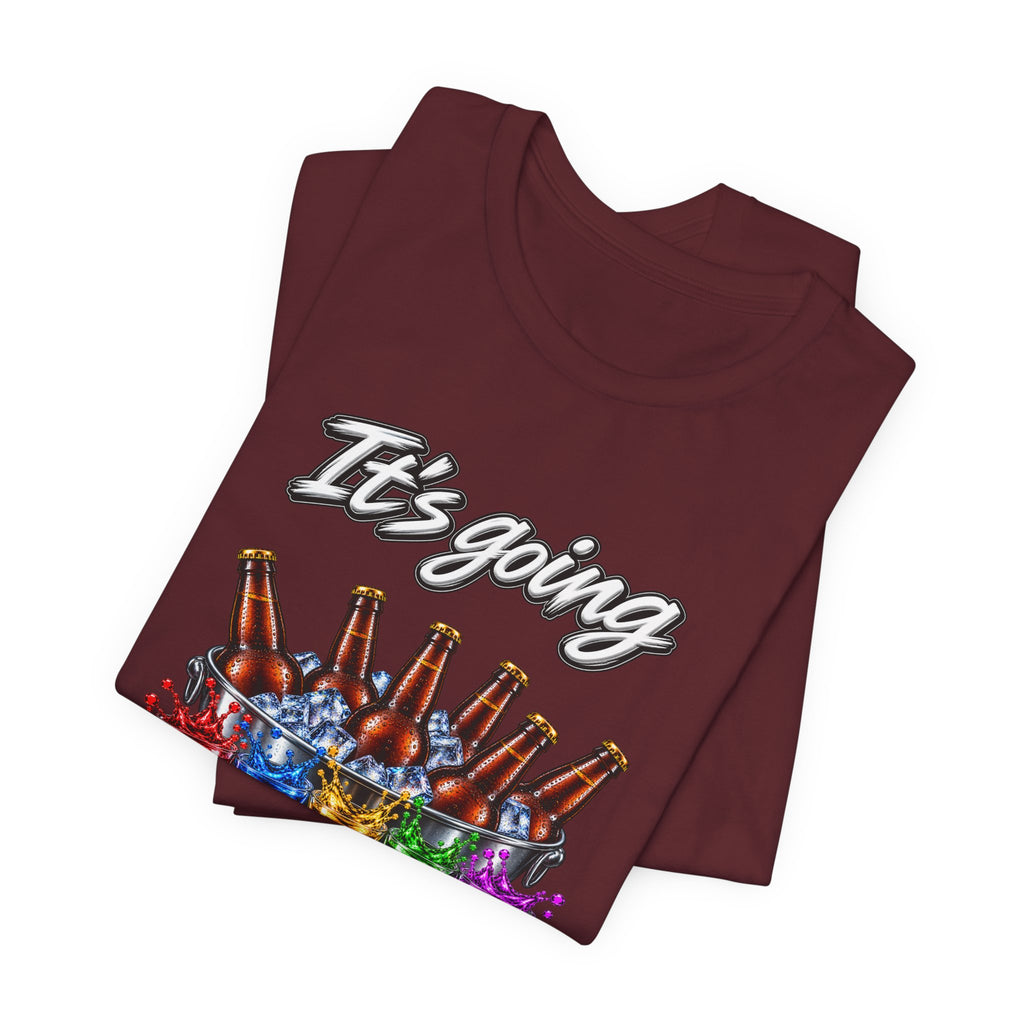 It's Going Down Party T-Shirt — Colorful Bottles and Shots