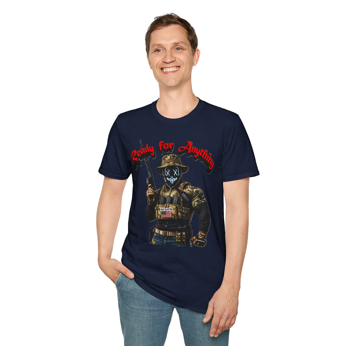 "Ready For Anything" Tactical Soldier Graphic Tee