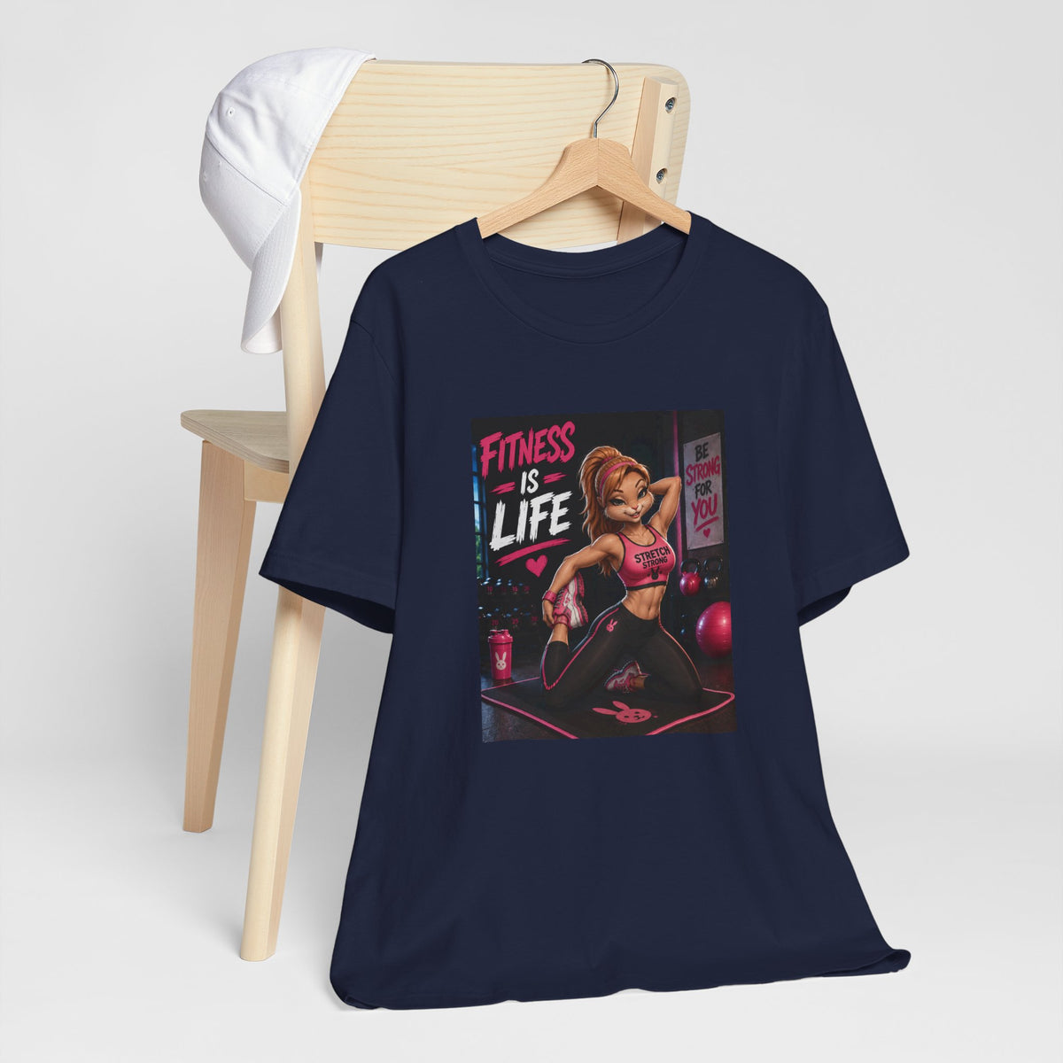 Fitness Is Life Tee — Motivational Gym Workout T-Shirt for Women