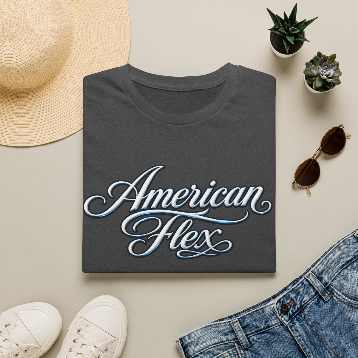 "American Flex" Script T‑Shirt