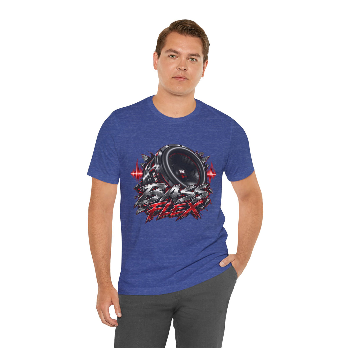 Bass Flex T-Shirt – Car Audio Subwoofer Graphic Tee