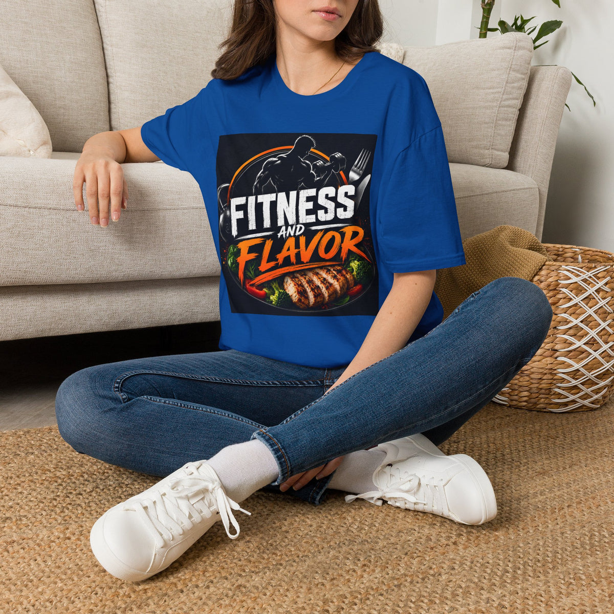 Fitness and Flavor T-Shirt — Gym & Foodie Workout Tee