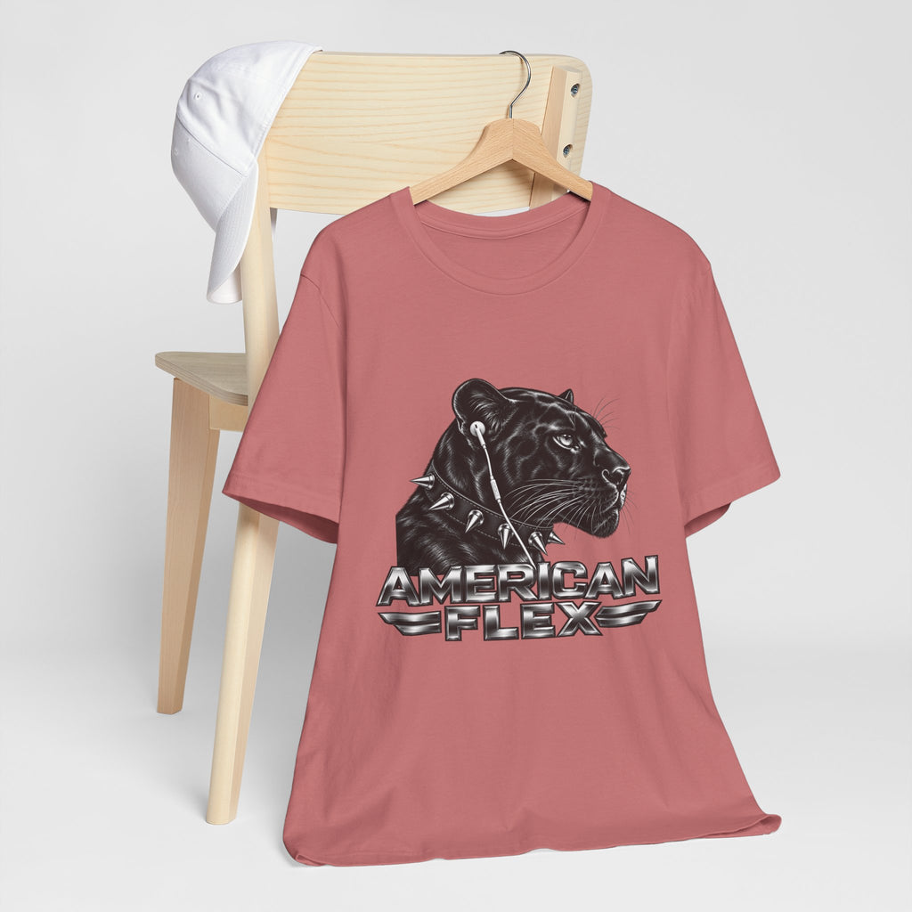 American Flex Panther Tee — Retro Logo Graphic T-Shirt