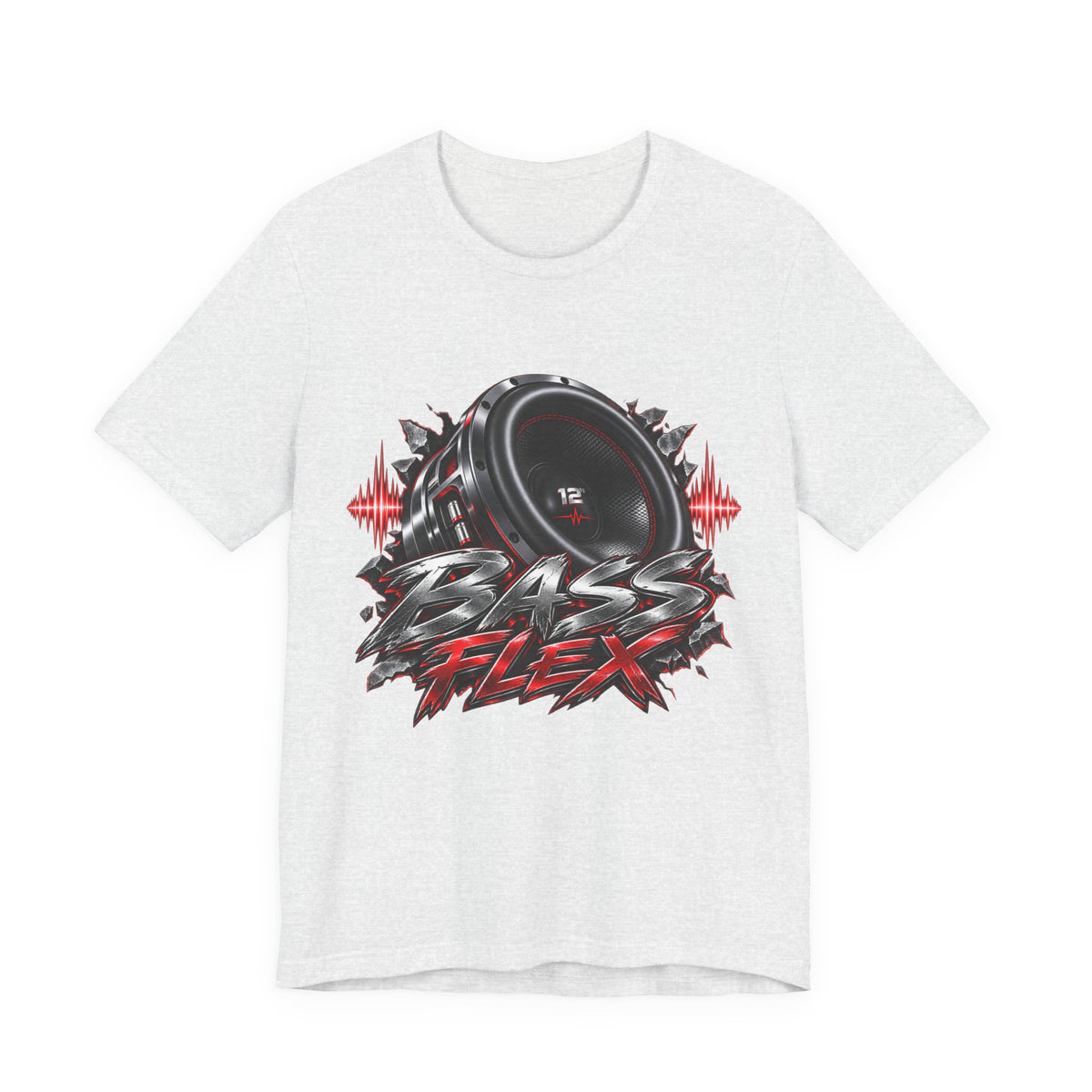 Bass Flex T-Shirt – Car Audio Subwoofer Graphic Tee