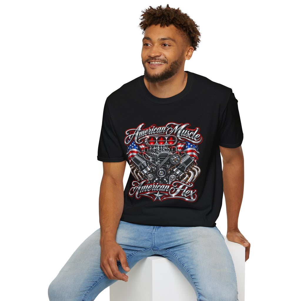 American Muscle Engine Graphic Tee