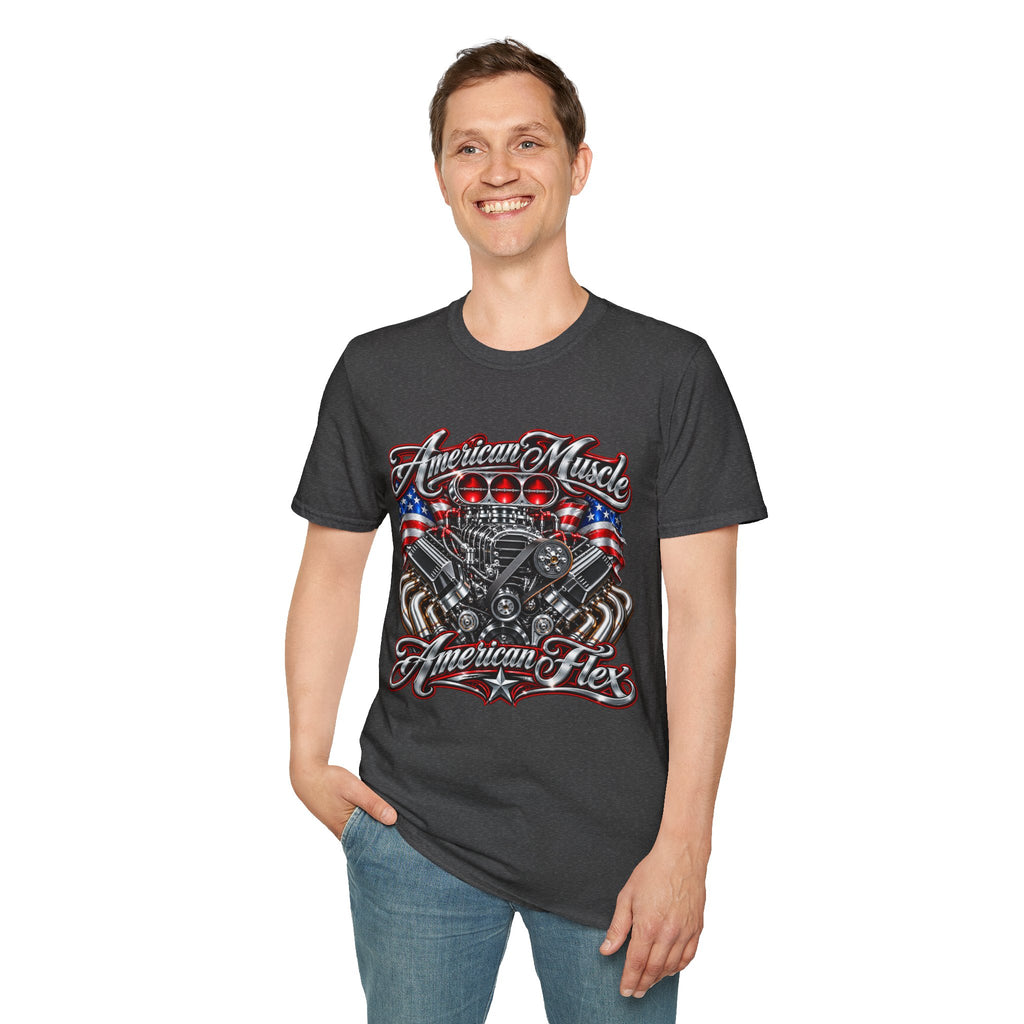 American Muscle Engine Graphic Tee