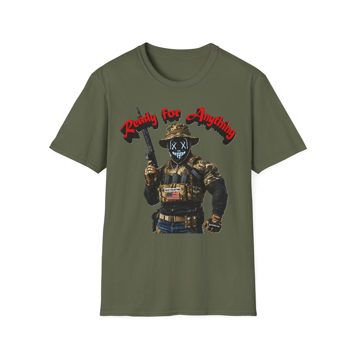 "Ready For Anything" Tactical Soldier Graphic Tee