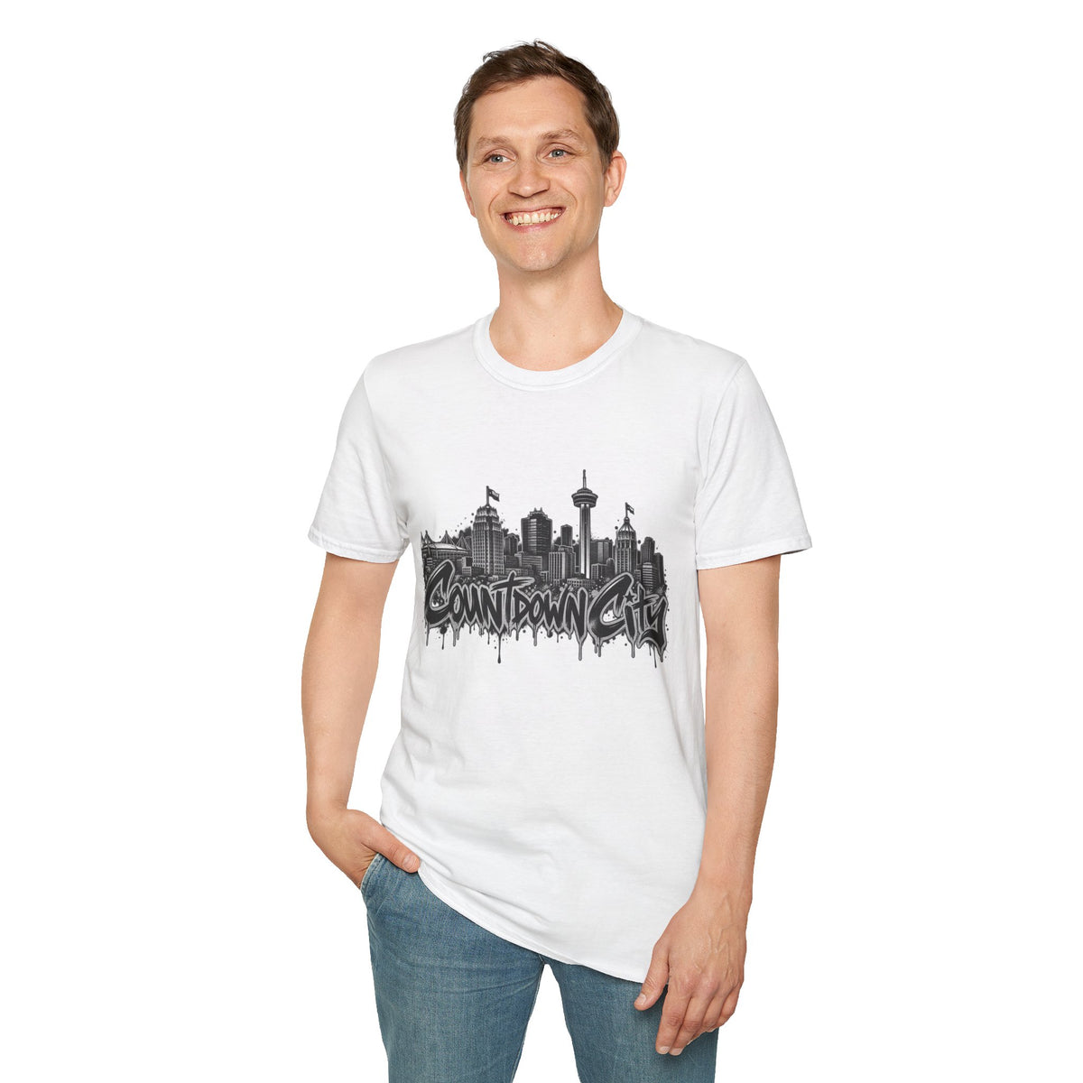 "Countdown City" San Antonio Skyline Graphic Tee