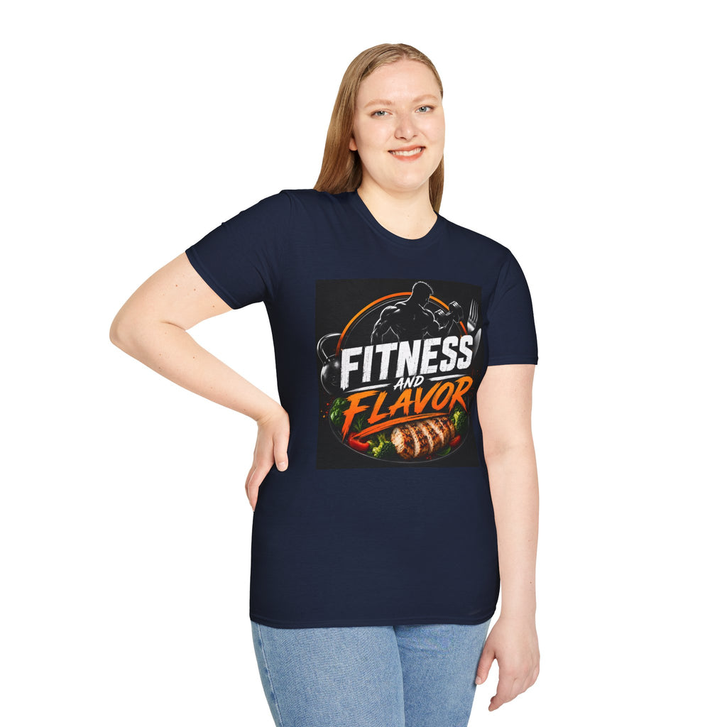 Fitness and Flavor T-Shirt — Gym & Foodie Workout Tee