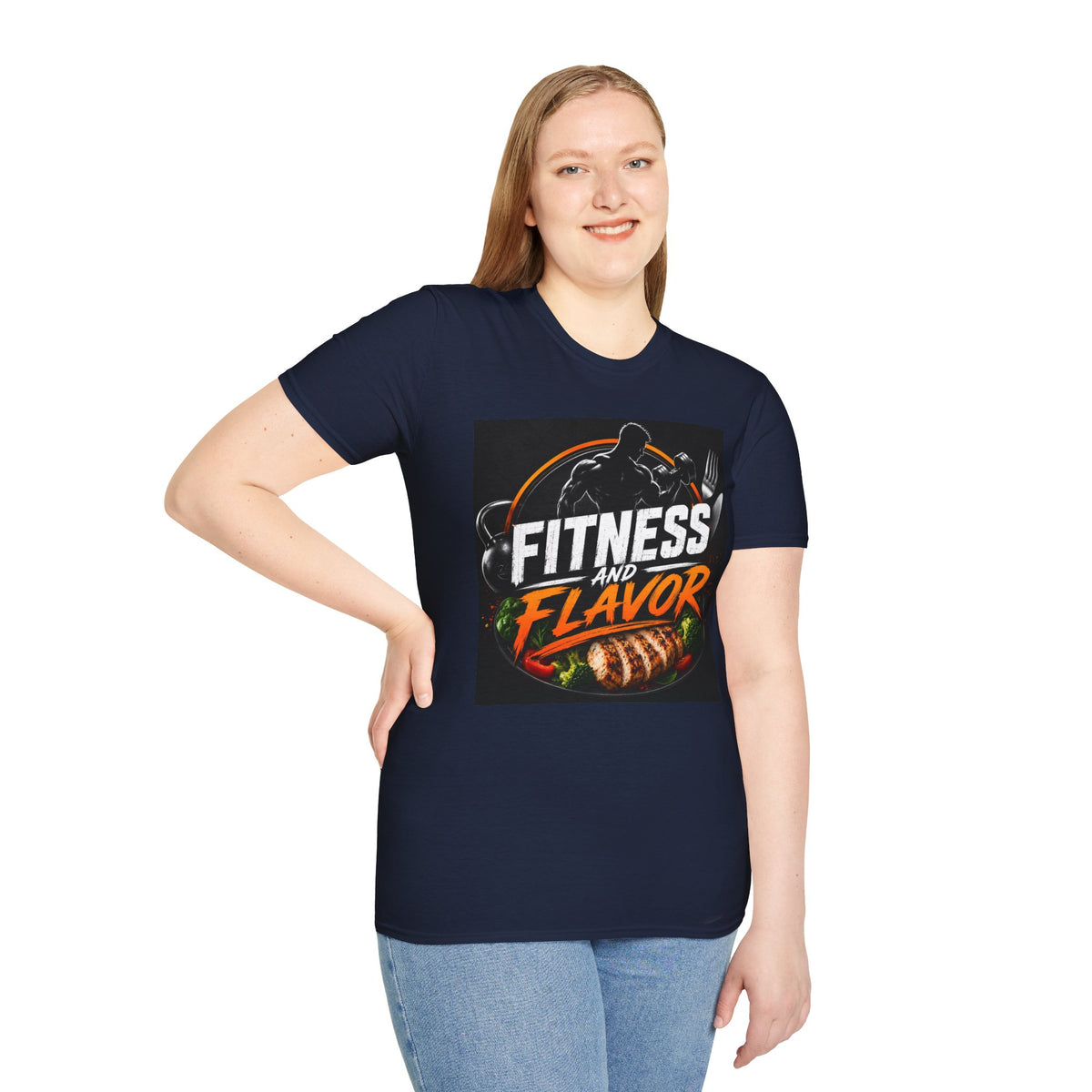 Fitness and Flavor T-Shirt — Gym & Foodie Workout Tee