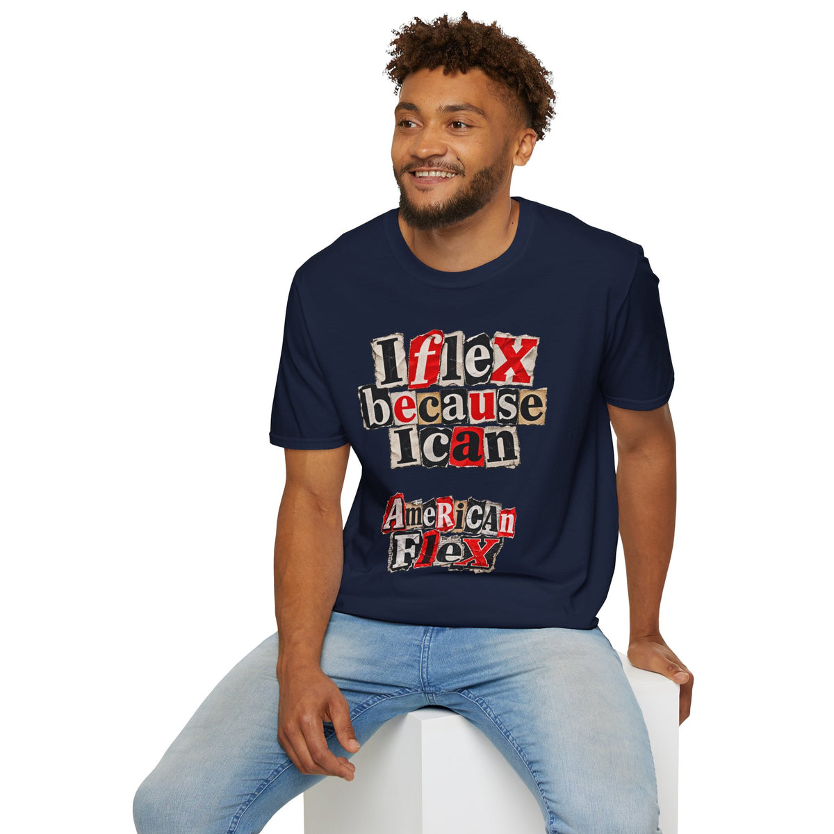 "I Flex Because I Can" American Flex Graphic Tee