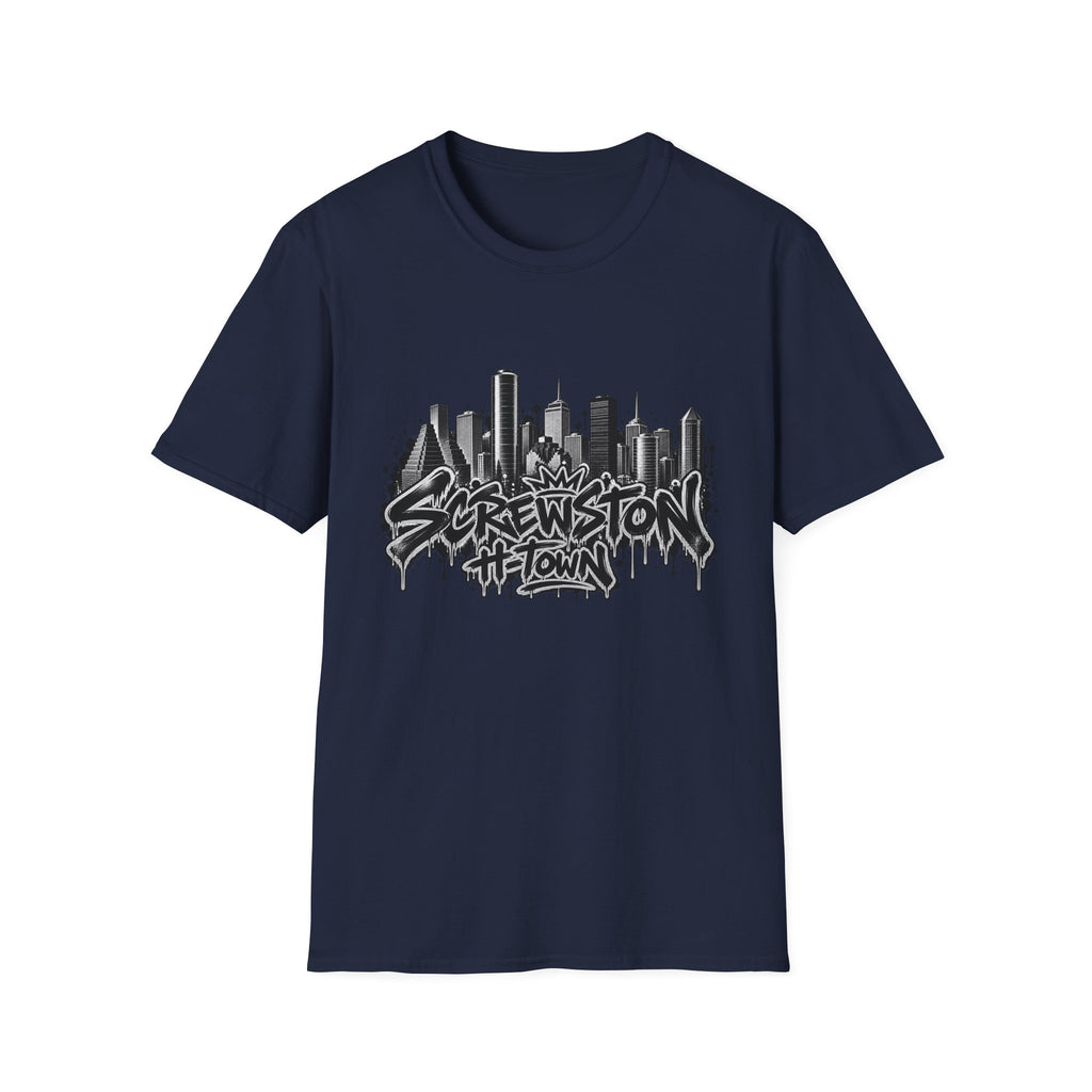 Screwston City  H-Town Skyline Graphic Tee