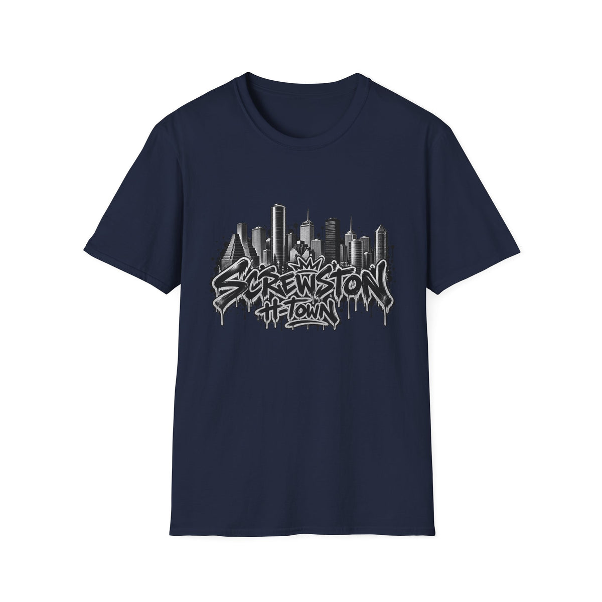 Screwston City  H-Town Skyline Graphic Tee