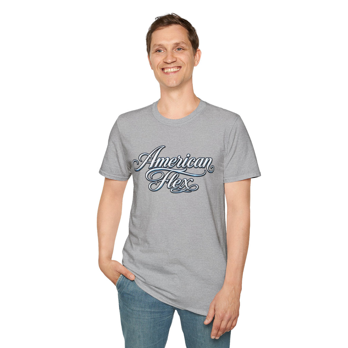 "American Flex" Script T‑Shirt