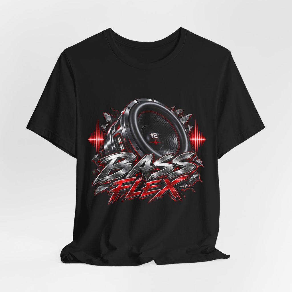 Bass Flex T-Shirt – Car Audio Subwoofer Graphic Tee
