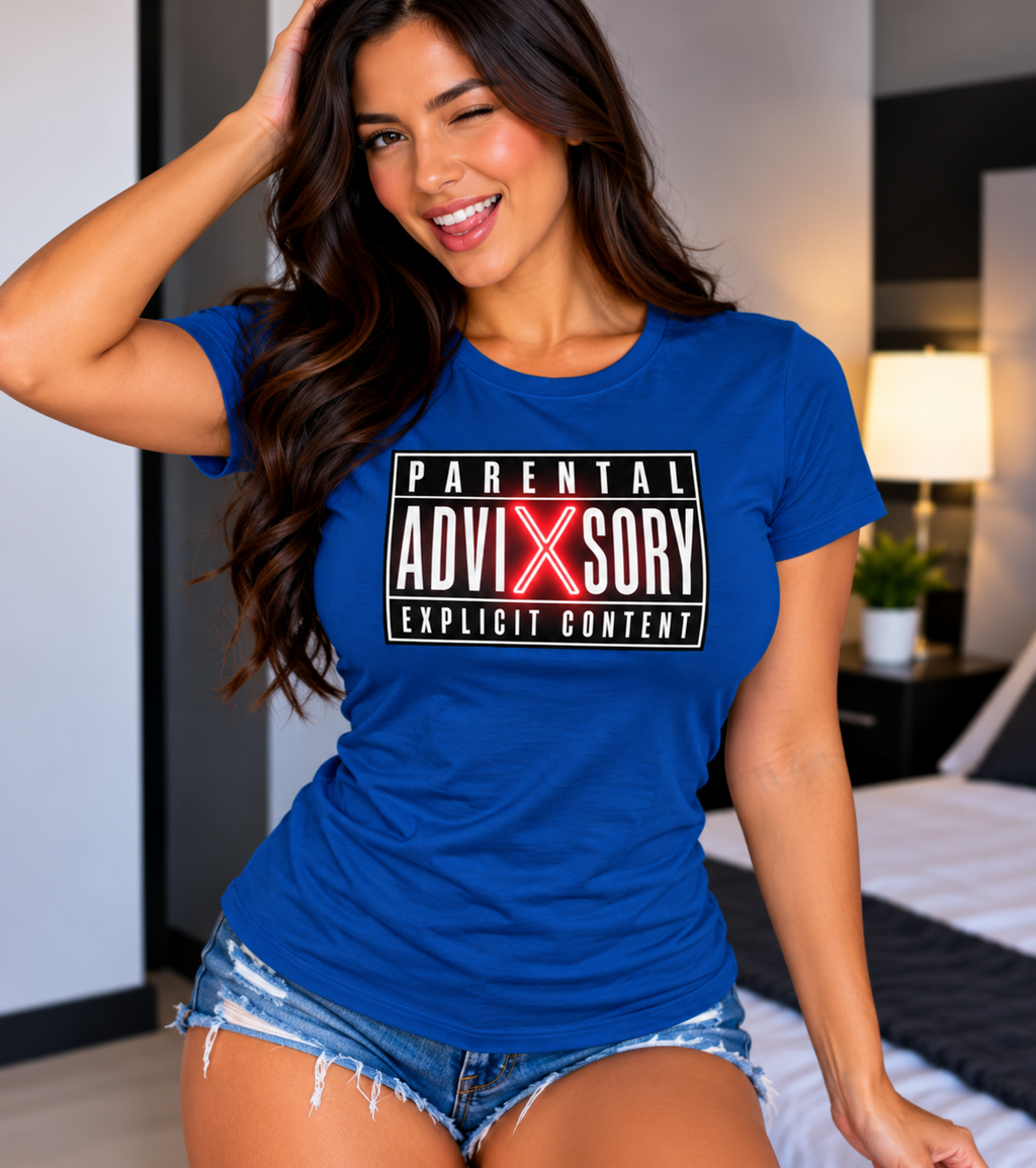 "Parental Advisory Explicit Content" - Graphic T-Shirt for Women