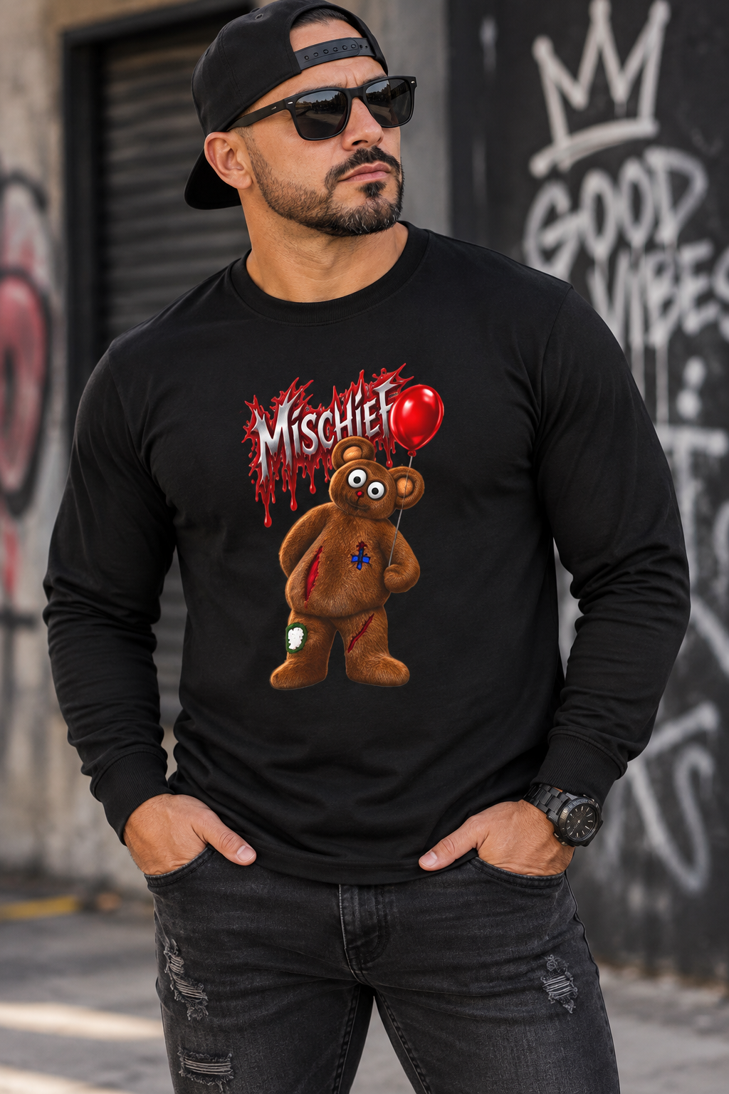 Mischief Teddy Long Sleeve Tee — Bring Out the Mischief In You