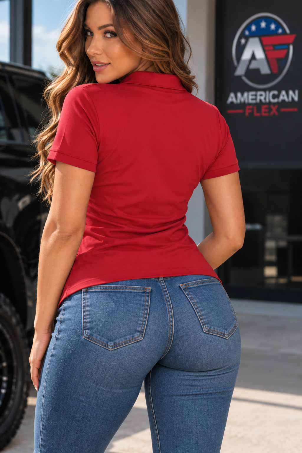Embroidered "American Flex" Polo Shirt – American Legend