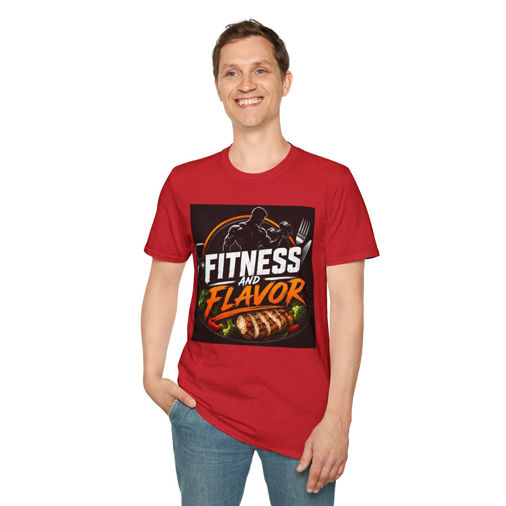 Fitness and Flavor T-Shirt — Gym & Foodie Workout Tee