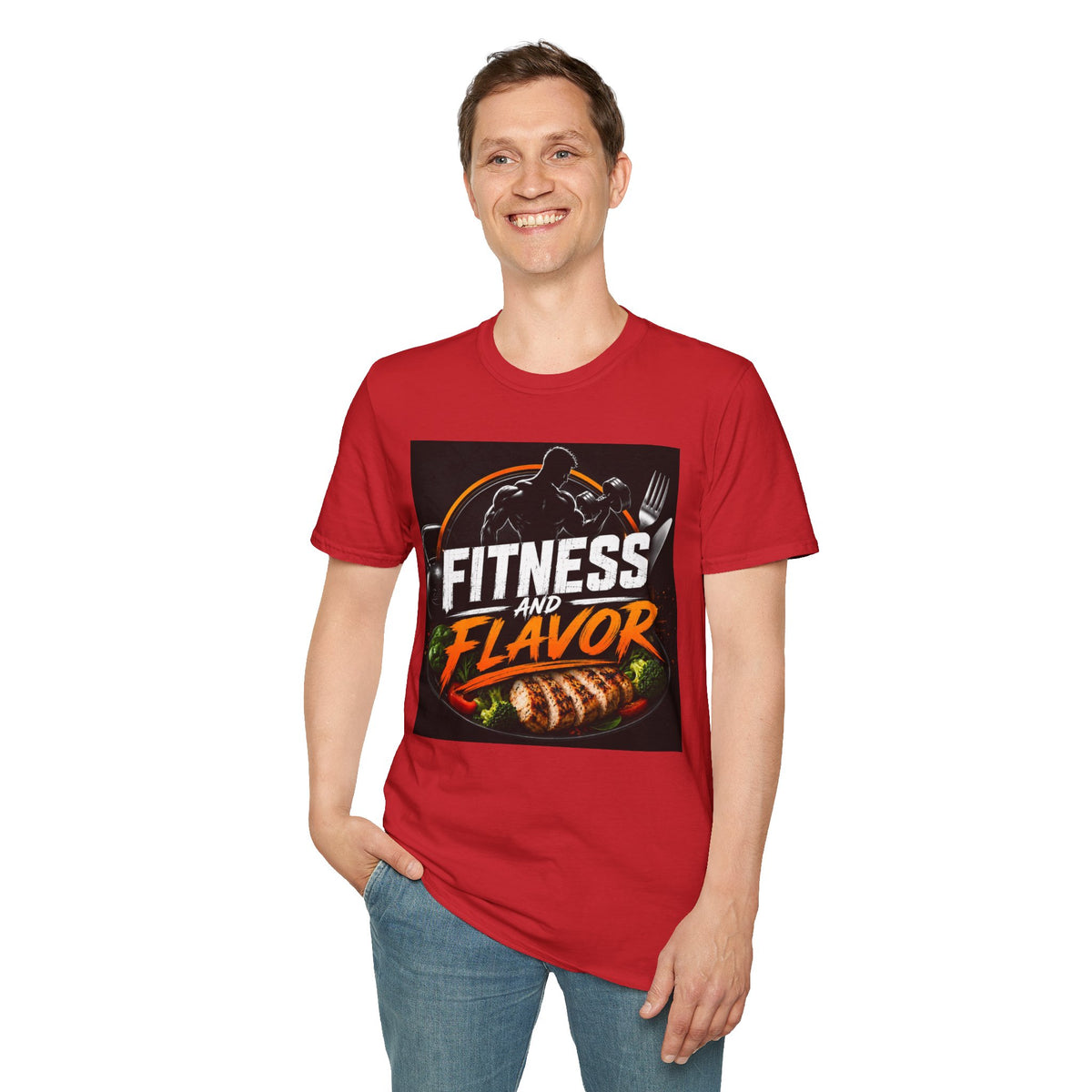 Fitness and Flavor T-Shirt — Gym & Foodie Workout Tee
