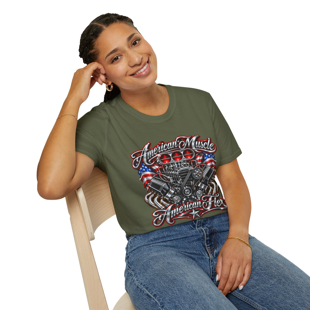 American Muscle Engine Graphic Tee