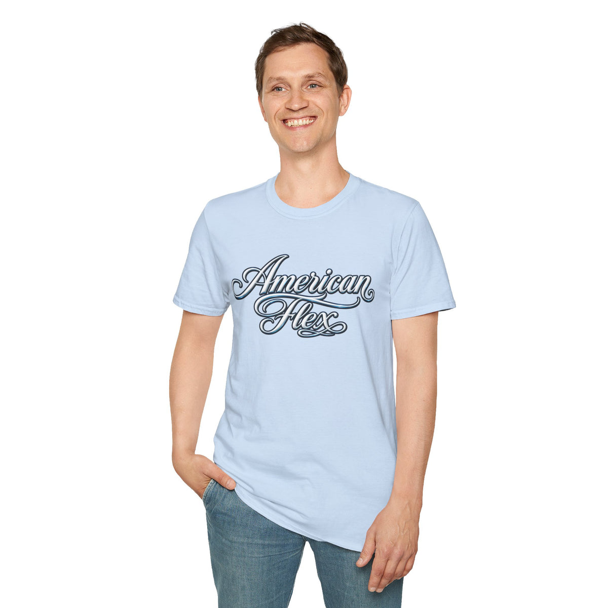 "American Flex" Script T‑Shirt